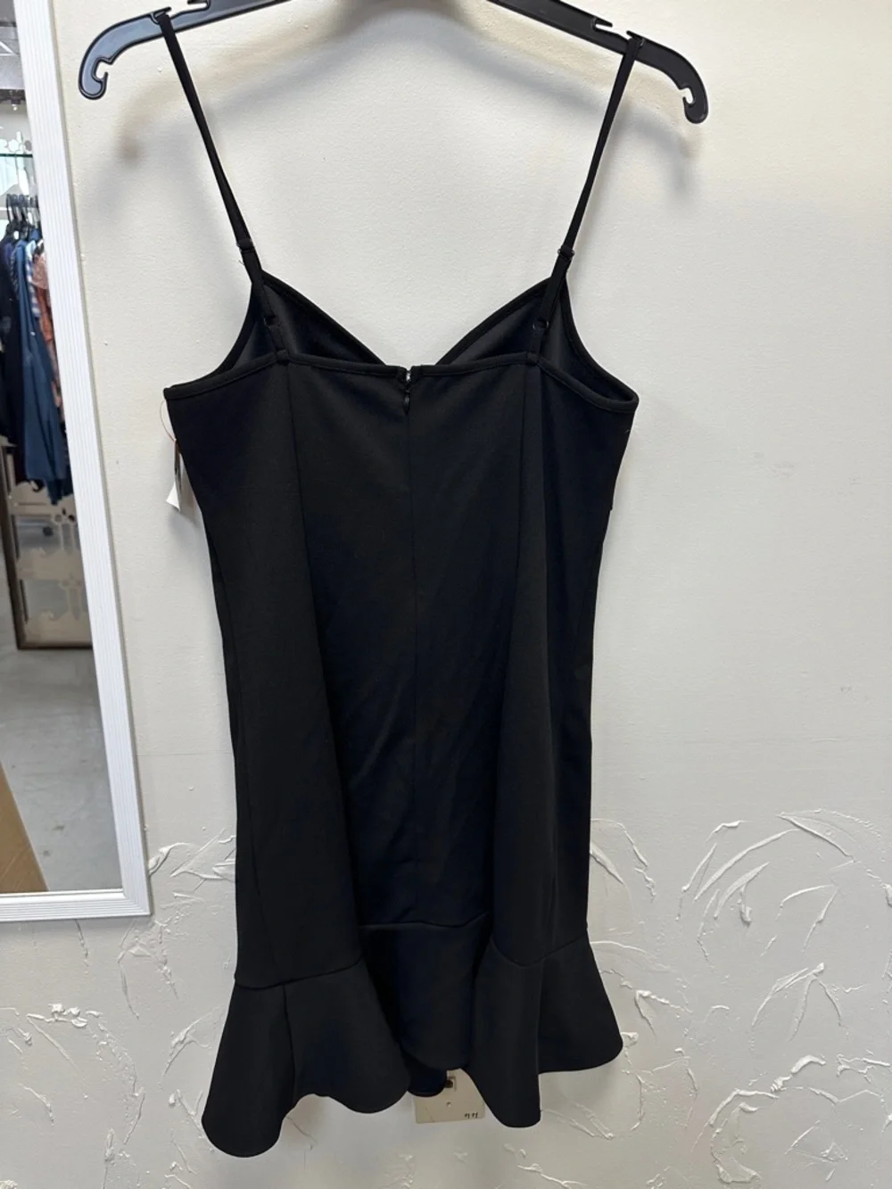 BCBGeneration Black Mini Ruched-Spaghetti Dress - Picture 2 of 2